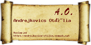 Andrejkovics Otília névjegykártya